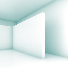 Abstract white empty room 3d render
