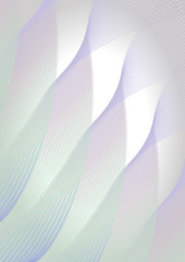 Abstract vertical background in soft pastel colors, diagonal wavy line shapes