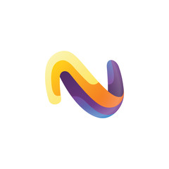 Creative Letter N Logo Concept Vector Eps10