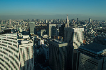 Skyscrapers Seen from TOCHO (Tokyo Metropolitan Government Building) in Tokyo 