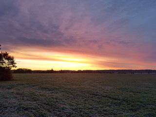 Sunrise a wintermorning in Sweden