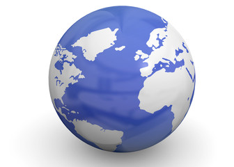 Fototapeta premium World - 3D