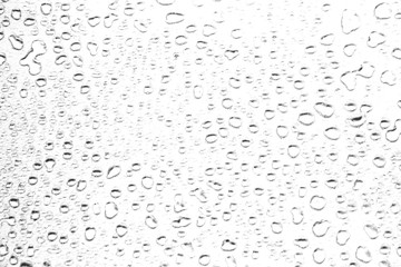 abstract water drops on a white background