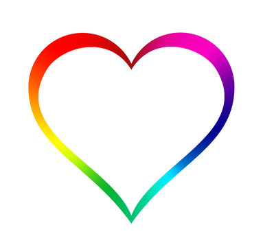 Coraz&oacute;n arco&iacute;ris