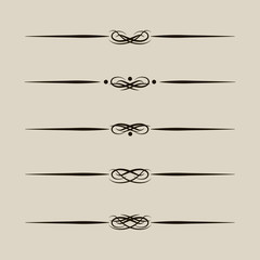 Vector decorative design elements