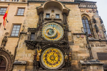 Prague Astronomical clock in old town square