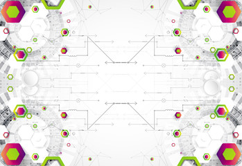 Abstract background. Science template, wallpaper or banner.