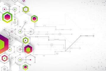 Abstract background. Science template, wallpaper or banner.