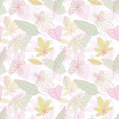 Leaves eamless pattern