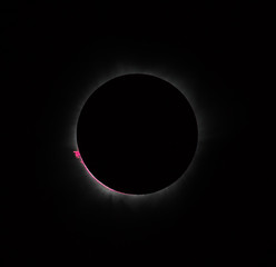 Great prominence and internal corona during a total solar eclipse on March 9, 2016. An observation from Tidore island, Indonesia (This is an original photo! Not NASA public pictures!). - 141346962