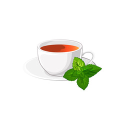 Cup of tea with mint
