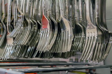 Forks hang in store