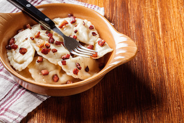 Dumplings with meat or cabbage and mushroom or cheese