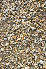 Gravel, pebbles and dirt texture