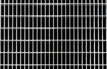 Background metal lattice of rectangular holes