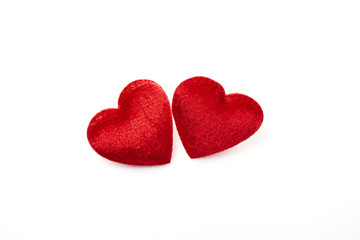 Two red hearts