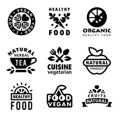 Fresh Organic Labels and Elements