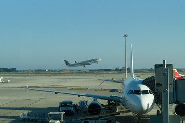 aircraft on takeoff