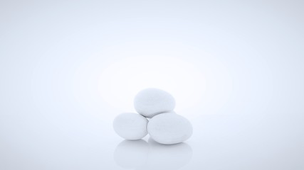 Serenity Stones Isolated with White Background