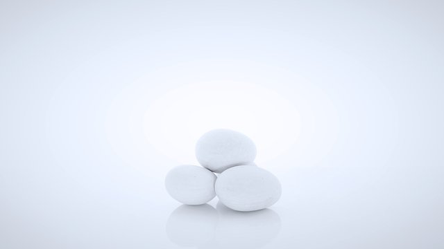 Serenity Stones Isolated with White Background