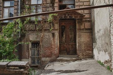 Traditional architecture of Historic District in old Tbilisi - Georgia