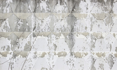Dirty grey concrete wall  can use for background