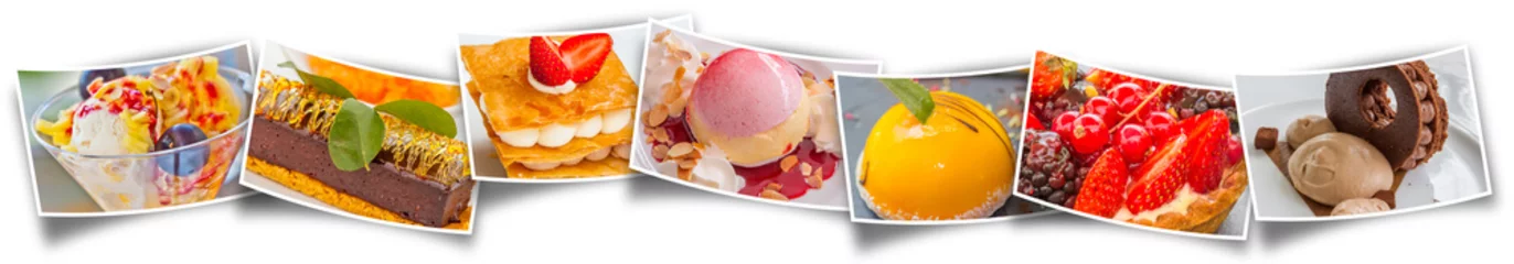Foto op Plexiglas Dessert farandole van desserts