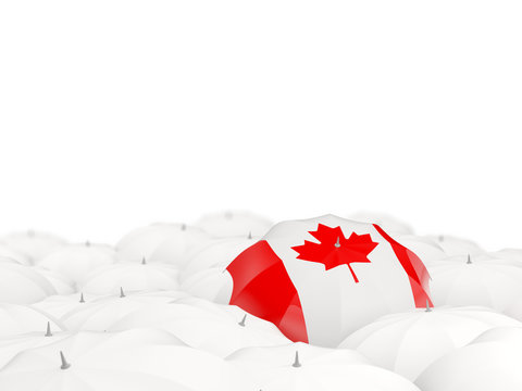 Umbrella With Flag Of Canada