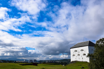 Fototapeta premium The castle in Trondheim on the north