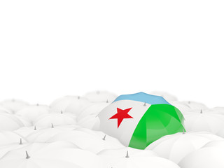 Umbrella with flag of djibouti