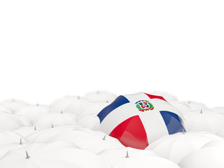 Umbrella with flag of dominican republic