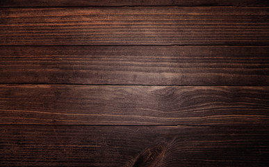 rustic timber plank dark brown wood background