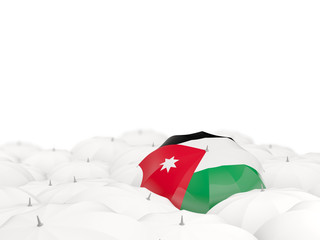 Umbrella with flag of jordan