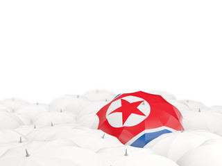 Umbrella with flag of korea north