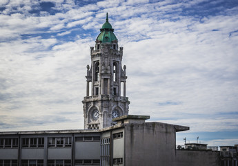 View on tower of Porto City Hall in Porto, Portugal