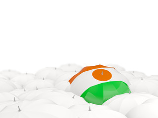 Umbrella with flag of niger