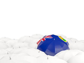 Umbrella with flag of turks and caicos islands