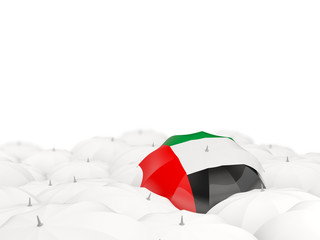 Umbrella with flag of united arab emirates