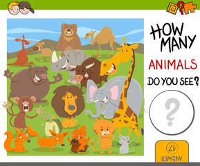 count animals game for kids