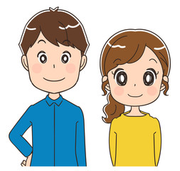 夫婦のイラスト