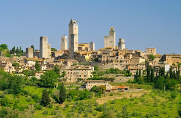 Fototapeta na wymiar San Gimignano in der Toskana, Italien - San Gimignano in Tuscany