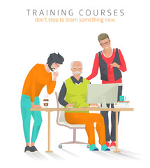 Concept of training courses for all ages. - 141363353