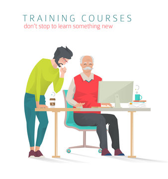 Concept of training courses for all ages.