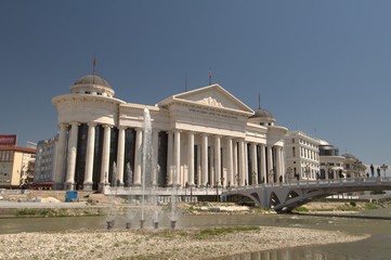 Naklejka premium Skopje - the capital city of the Republic of Macedonia