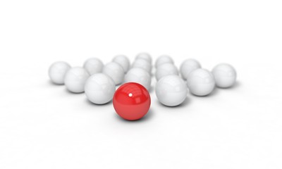 Success concept on the white, 3d render