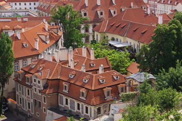 Blick auf die Kleinseite von Prag