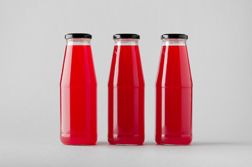 Juice Bottle Mock-Up - Three Bottles