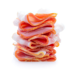 bacon isolated on white background