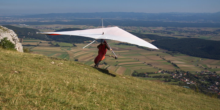 Abflug von der Hohen Wand
