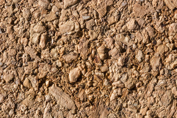 Cork backing in macro detail.
